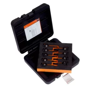   Set chei tubulare BAHCO ranforsate pentru sisteme de frânare, frâne de 1/2", 9 bucăți, T20, T25, T27, T30, T40, T45, T50, T55, T60