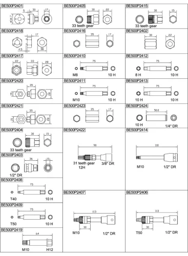Instrument universal de extragere a generatorului BAHCO, înlocuire 19