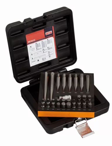 BAHCO Behajtóhegy klt. 32db-os, 10 mm-es, TX, XZN, Imbusz