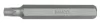 BAHCO Bit TORX® csavarokhoz, T25x75 mm