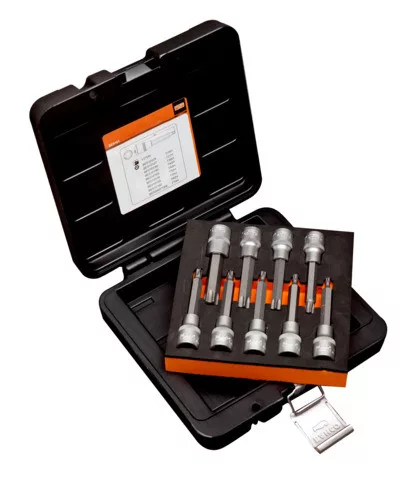 BAHCO 1/2" Dugókulcs készlet, biztonsági Torx®, 100 mm, 9 részes