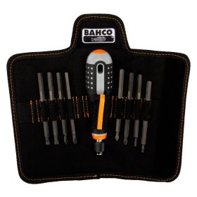   Set șurubelnițe cu lamă interschimbabilă BAHCO ERGO™, cu cap crestat PH-PZ-TORX® (8 piese)