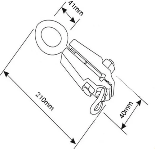 Clemă extractor caroserie BAHCO, 230x135x45mm