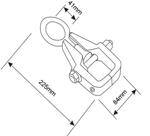 Extractor caroserie BAHCO, 220x150x51mm