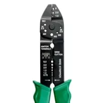 Clește de sertizare BAHCO, pentru tăiere și dezizolare, 220 mm, verde