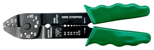 BAHCO Krimpelőfogó, vágáshoz és blankoláshoz, 220 mm, zöld