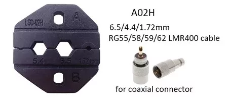 Clește de sertizare cu clichet BAHCO pentru cabluri coaxiale, conectori RG 58-59-62
