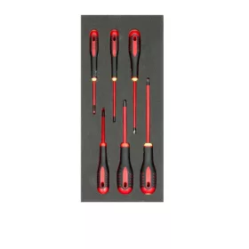   BAHCO 1/3 Szerszámszivacs modul, ERGO™ csavarhúzó, Lapos+PH, 6 részes