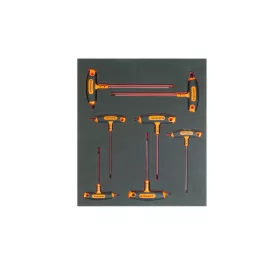   BAHCO 2/3 Szerszámszivacs modul, T-nyelű TORX® csavarhúzó készlet, 7 részes