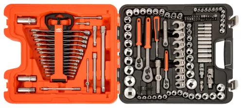 Set chei tubulare BAHCO, 1/4", 3/8", 1/2", 138 buc.