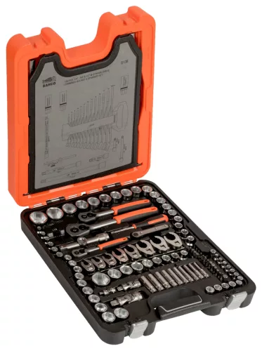 Set chei tubulare BAHCO, 1/4", 3/8", 1/2", 138 buc.
