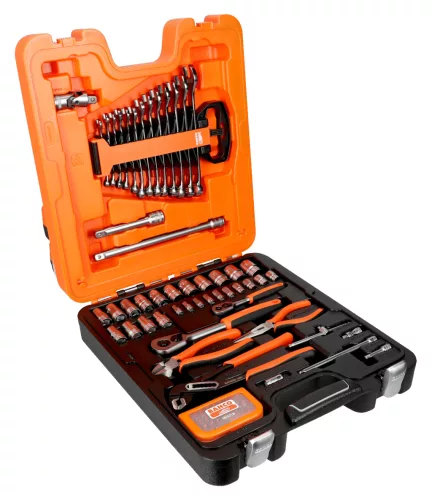 Set chei tubulare BAHCO 1/2" și 1/4", 81 bucăți
