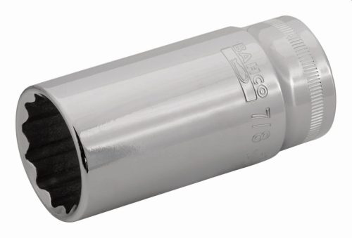 BAHCO 3/8" Hosszított dugókulcs, Bi-Hex, inch 19/32"