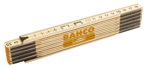 Riglă pliabilă BAHCO 2 m, metrică, 12 bucăți