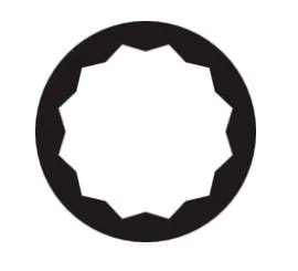 Cheie tubulară BAHCO de 1" cu 12 vârfuri, inch, 2"