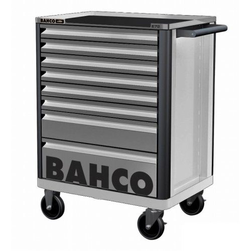 Cărucior scule gol BAHCO E72 line cu 8 sertare (RAL-9022) gri
