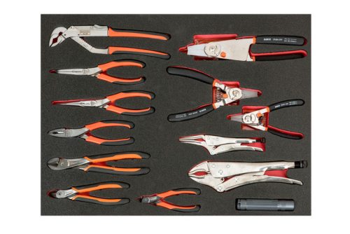 Cărucior de scule BAHCO Premium cu 7 sertare, UMPLUT, 300 de piese, 5 sertare umplute