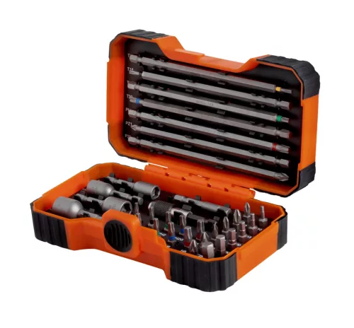 Set de biți BAHCO cu cod de culoare, 35 de piese