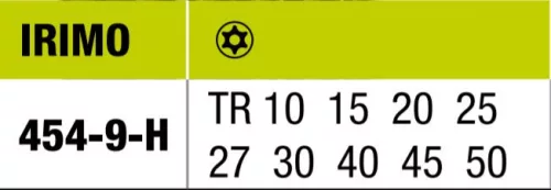 Set chei Torx IRIMO SECURITY îndoite, TR10-50, 9 piese