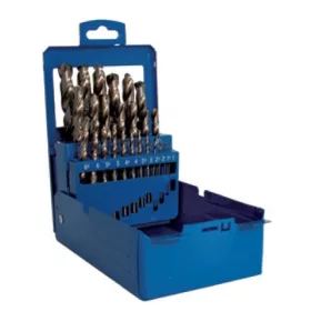   ECEF Fémcsigafúró készlet HSS-G, 1-10 mm 19 részes fém dobozban