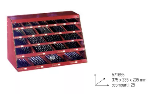 ECEF Fémcsigafúró HSS-R 135° profi, TeKno Xp, DIN338 display (880 részes)