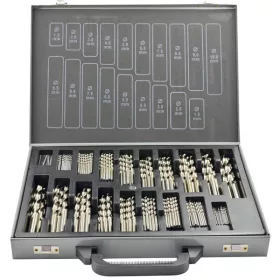   ECEF Fémcsigafúró HSS-G 135° profi, TeKno Xp, DIN338 készlet, 170 részes fémdobozban.