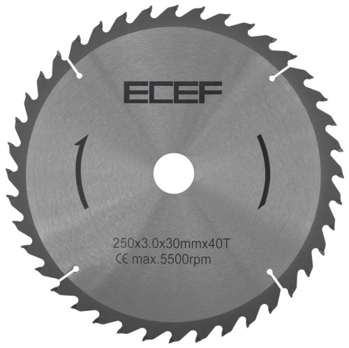 ECEF Vídiás Faipari Körfűrész tárcsa, finom vágáshoz 300 mm 30,00X72DE