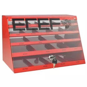   ECEF Fémcsigafúró redukált szár (13 mm) HSS-G DIN338 készlet HSS-G, 1-13 mm, 655 részes display