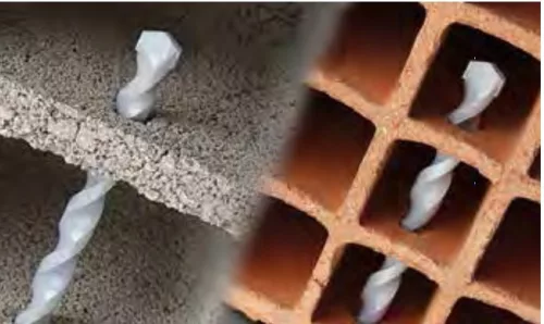 Burghiu cu percuție ECEF SDS Plus, 8x460/400 mm (burghiu bloc) acoperit