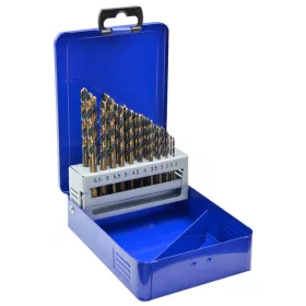   ECEF Fémcsigafúró HSS-G M2, Gold Black DIN338 készlet HSS-G, Gold Black, 1,5-6,5 mm 13 részes