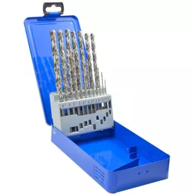   ECEF Hosszúszárú csigafúró készlet HSS-G 135°1,5-10/0,5 mm (19 részes)