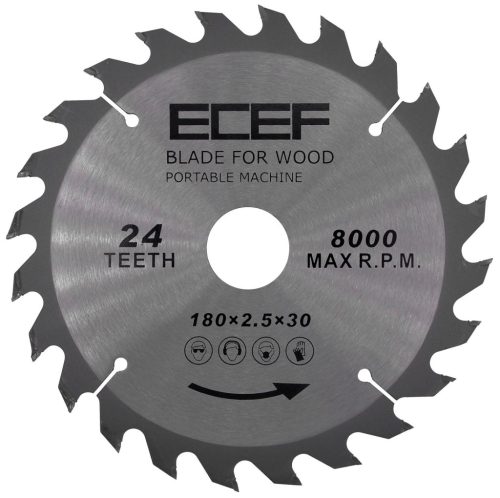 ECEF Vídiás faipari Körfűrész tárcsa 160 mm 30H 24TH