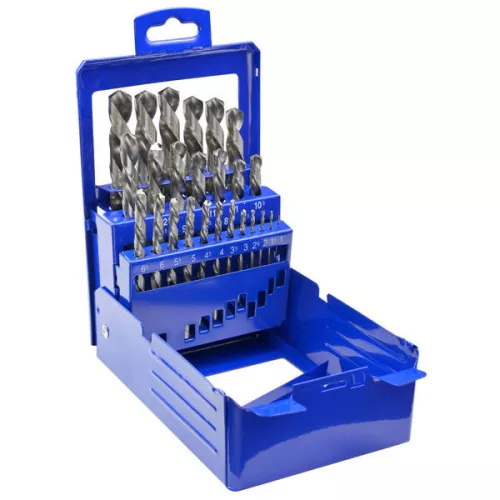 ECEF Fémcsigafúró készlet balos HSS-G, 1-13 mm (25 részes)