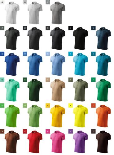 Tricou polo pique cu guler bărbătesc albastru regal, mărimea L