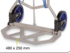 Cărucior pliabil pentru freză IRIMO, 250x480 mm, capacitate de încărcare 90 kg