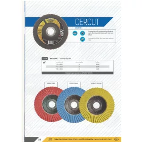 Disc abraziv lamelar 125/Z60 Ceramic CerCut YEL