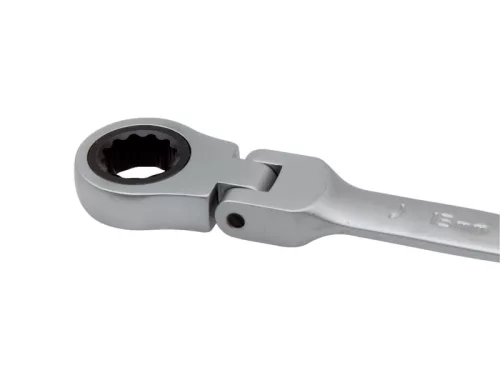 Cheie inelară cu clichet IRIMO cu cap articulat, 11 mm