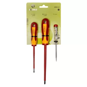   Set șurubelnițe izolate IRIMO (3 bucăți) Plate, PH1, creion de fază