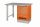 Banc de lucru BAHCO cu blat din oțel inoxidabil, 1500x750x1030 mm, cu dulap cu 6 sertare, albastru