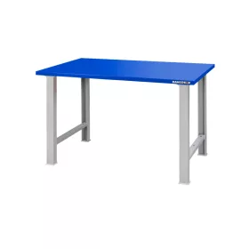 BAHCO Acél tetejű munkaasztal 1500x750x1040 mm, kék