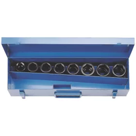   Set chei tubulare IRIMO de 3/4” cu 8 bucăți în cutie metalică, 24-38 mm