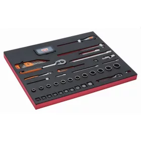  BAHCO 3/3 Szerszámösszeállítás: dugókulcs 1/2", 75 részes