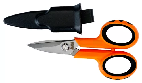 BAHCO Villanyszerelő olló, tokkal 140 mm