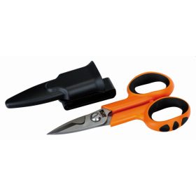   BAHCO Villanyszerelő olló, kábelvágó horonnyal, tokkal 140 mm