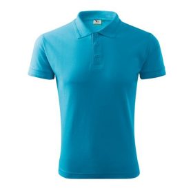 Tricou polo Pique pentru bărbați, turcoaz, XL