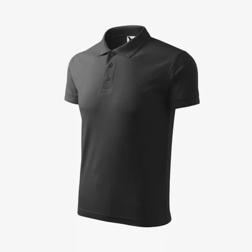 Pique Póló galléros póló férfi Ébenszürke M