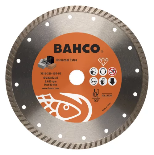 Gyémánttárcsa 150x3,0x10 mm BAHCO, folyamatos gyémánt, Általános építőanyagokra, kőre.