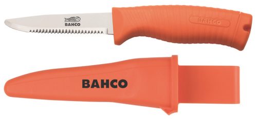 BAHCO kés rozsdamentes pengével, fluoreszkáló markolat 220 mm
