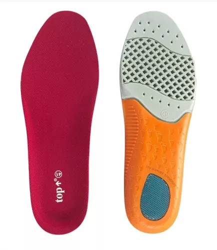 TOP BIKILA Spumă cu memorie, amortizare cu gel, călcâi care absoarbe șocurile, branț interior. Mărime: 36-38