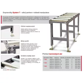   Element de extensie pentru rând de role BOMAR, 9 role 900-1000 mm 3 m (T540)